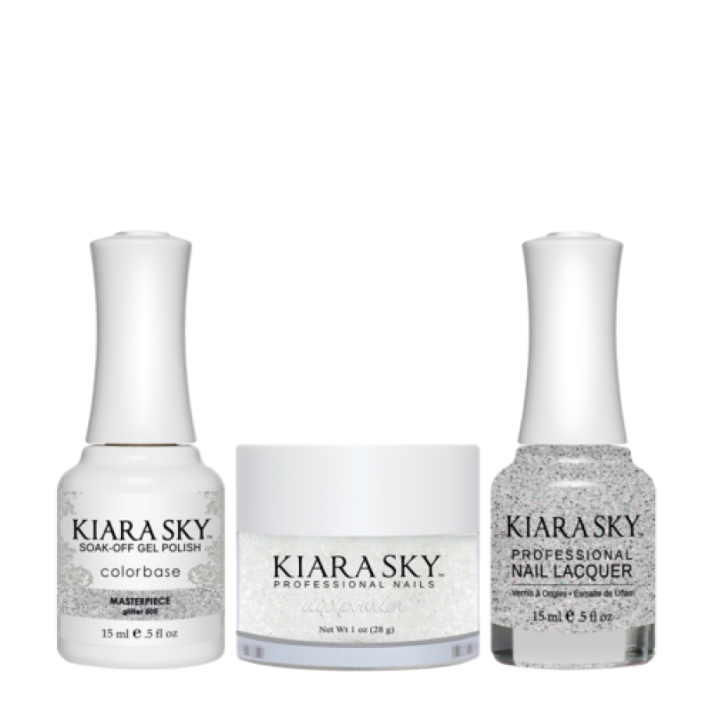 KIARA SKY 3in1 (Dipping Powder + Gel Polish + Nail Lacquer) - DGL 505, Masterpiece